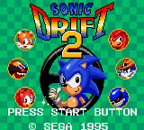 Sonic Drift 2 Title Screen